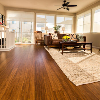 Bamboo Floor Living Room Warm Bamboo Flooring