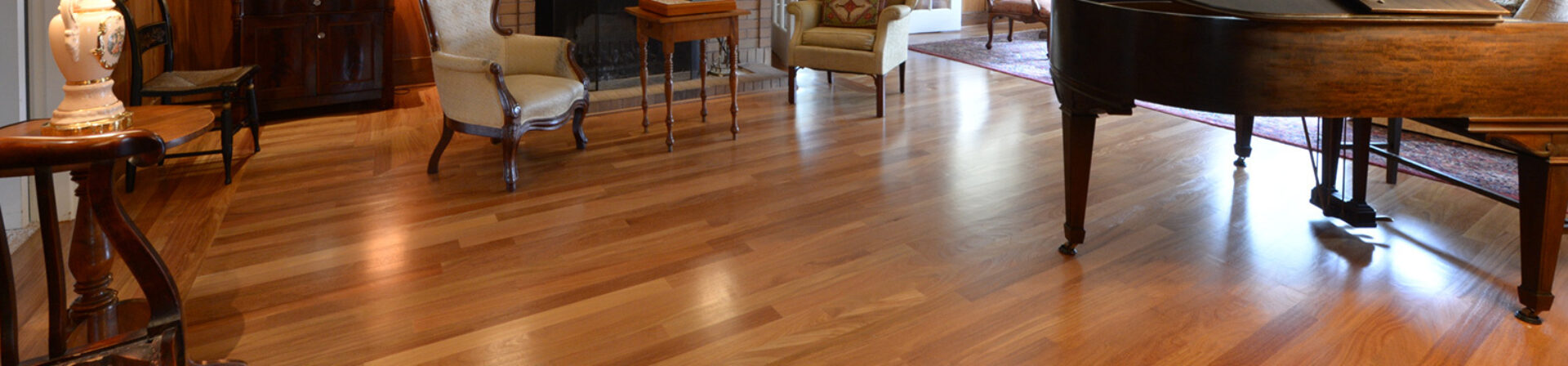 Cumaru hardwood floor living room