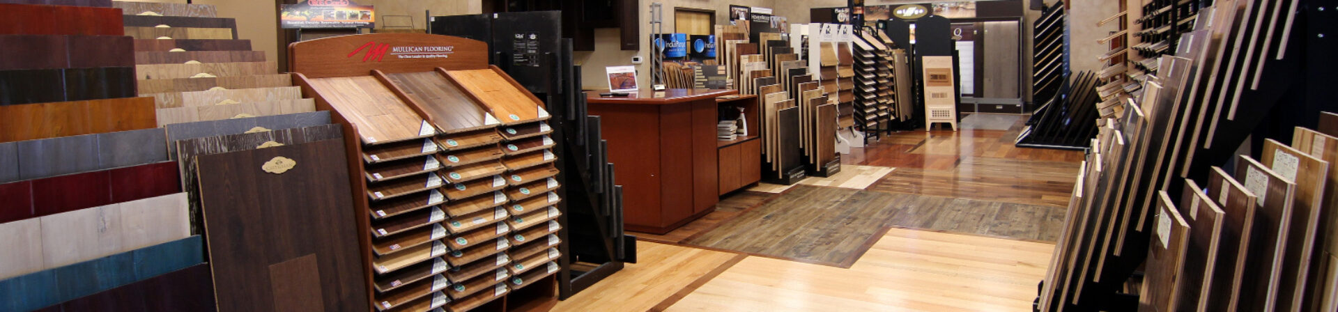 Flooring Options Inside San Jose Hardwood Floors showroom