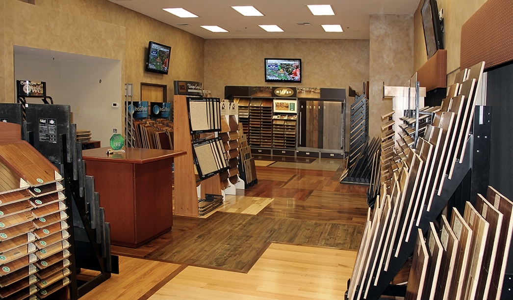 Inside view of San Jose Hardwood Floors showroom
